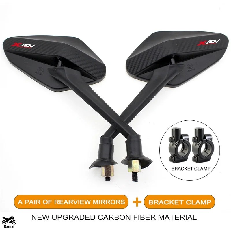 並行輸入品】 2P/ペア Anti-Glare バイク リア Convex ミラー