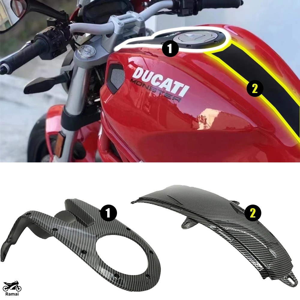 並行輸入品 バイク カーボン ガソリン タンク カバー ドゥカティ