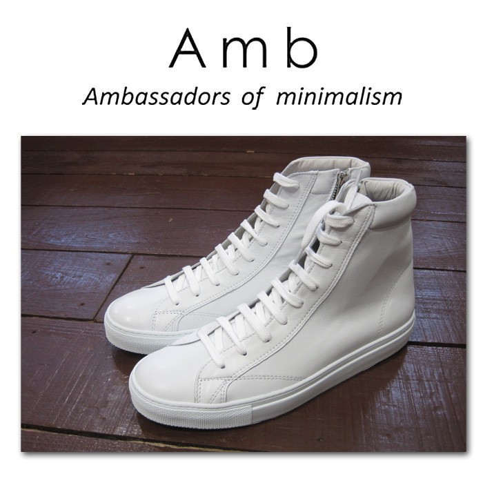 レディースモデル Amb エーエムビー アンバサダーズ 1000l Zip レザー ハイカットサイドジップ スニーカー ホワイト Mb 1000lzip Bianco ランブルバイジーマ 通販 Yahoo ショッピング