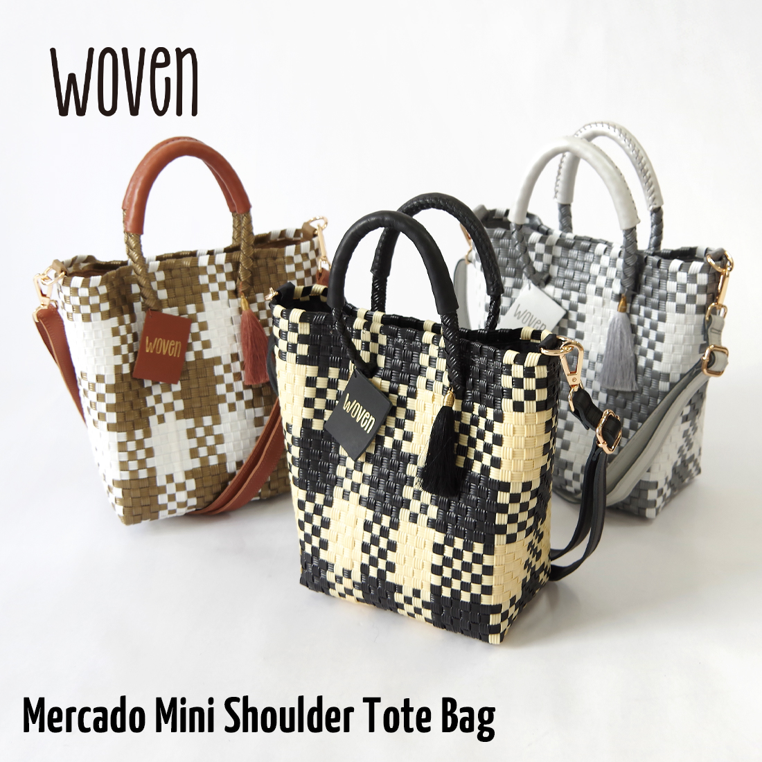 WOVEN（ウーヴン） 【WOVEN ウーヴン】ミニショルダートートバッグ
