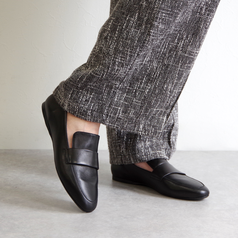 【40％OFF】【SALE】【FABIO RUSCONI ファビオ ルスコーニ】 【3170】クラシックフラットローファー レザーローファー フラットシューズ 本革 ブラック_15
