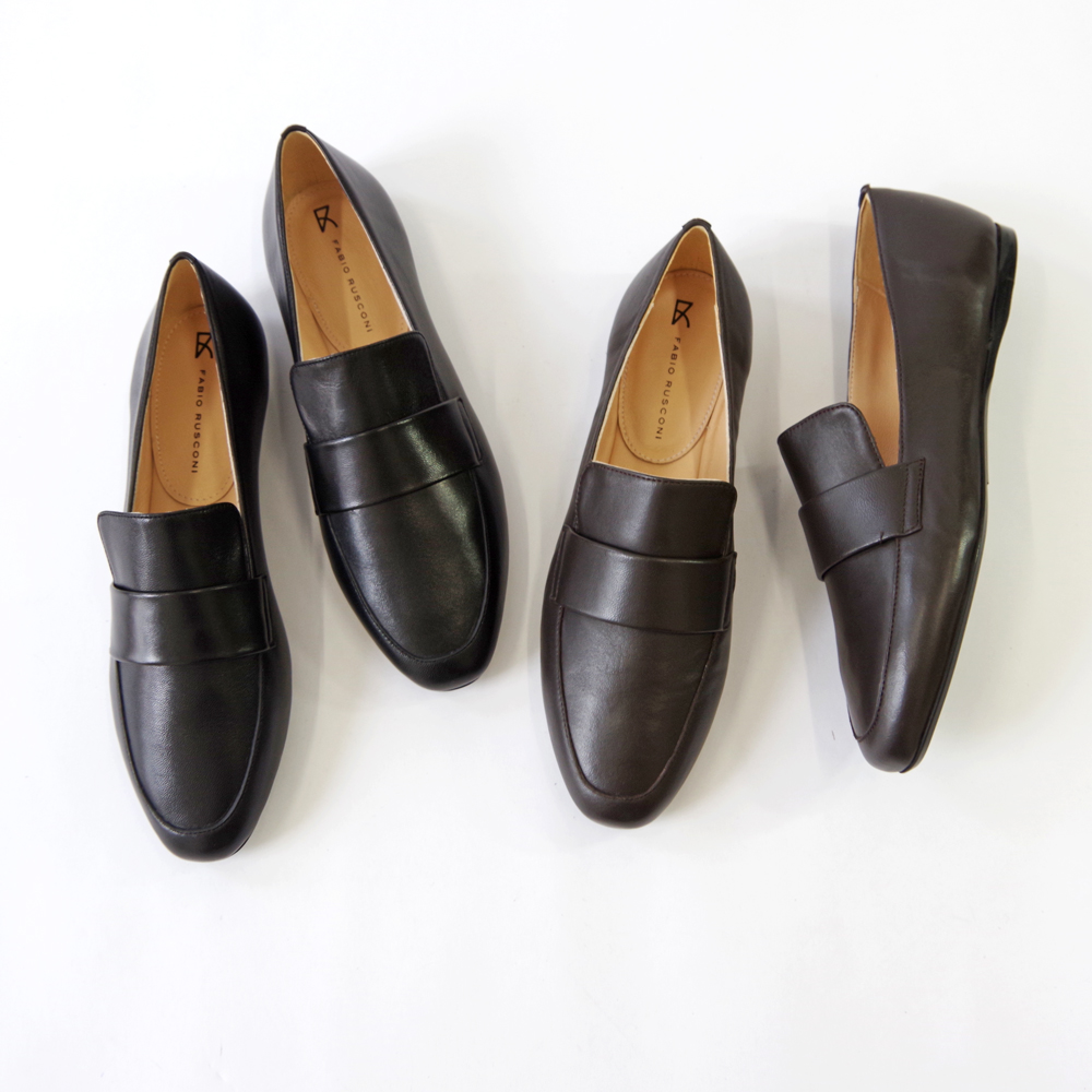 【40％OFF】【SALE】【FABIO RUSCONI ファビオ ルスコーニ】 【3170】クラシックフラットローファー レザーローファー フラットシューズ 本革 ブラック_20