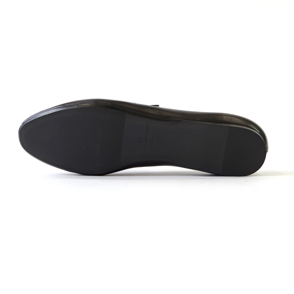 【40％OFF】【SALE】【FABIO RUSCONI ファビオ ルスコーニ】 【3170】クラシックフラットローファー レザーローファー フラットシューズ 本革 ブラック_13