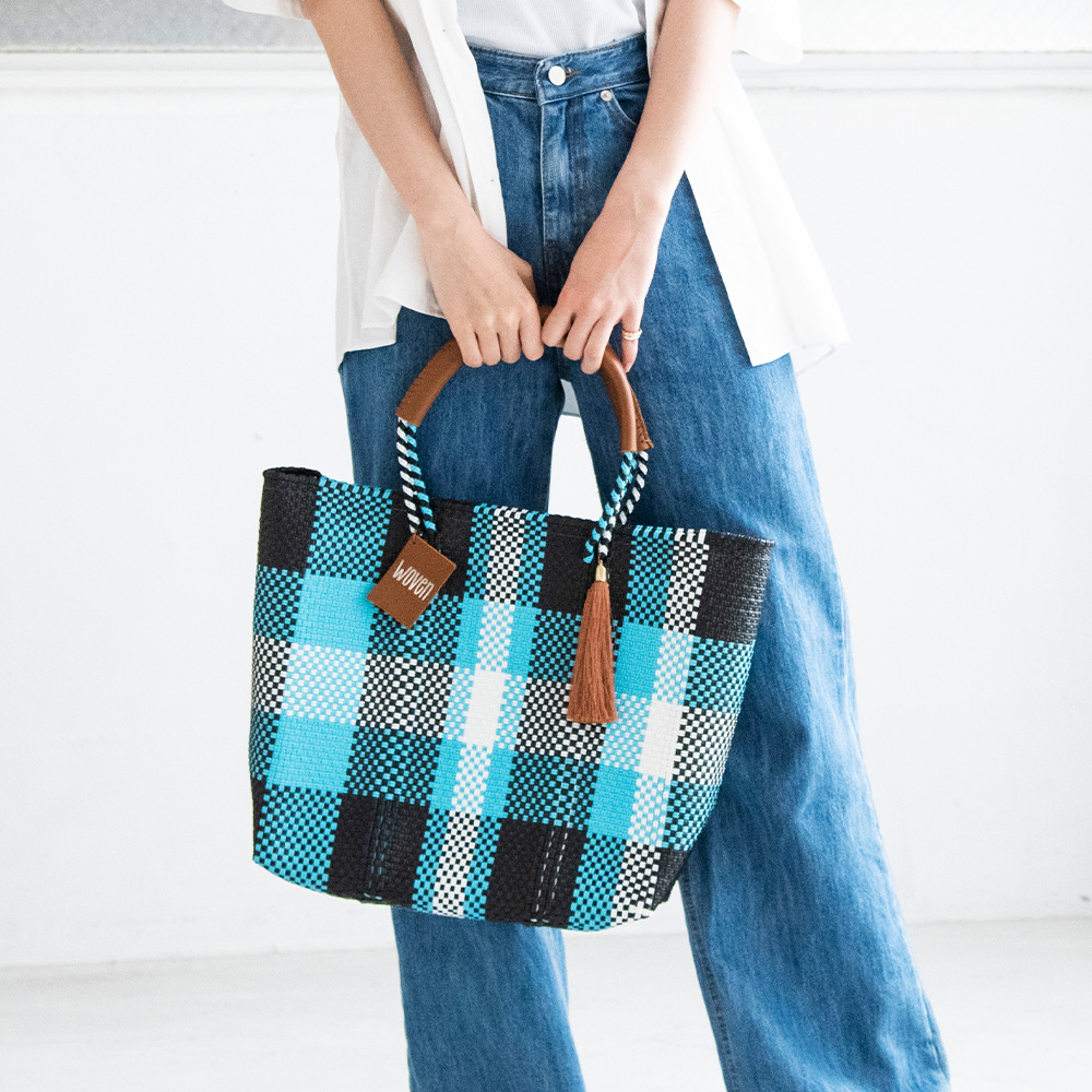 【新色追加】WOVEN ウーヴン Middle Tote ミドルトートメキシコ製 バスケットバッグ ミドルサイズ メルカドバッグ かごバッグ マルシェバッグ トートバッグ | WOVEN | 10