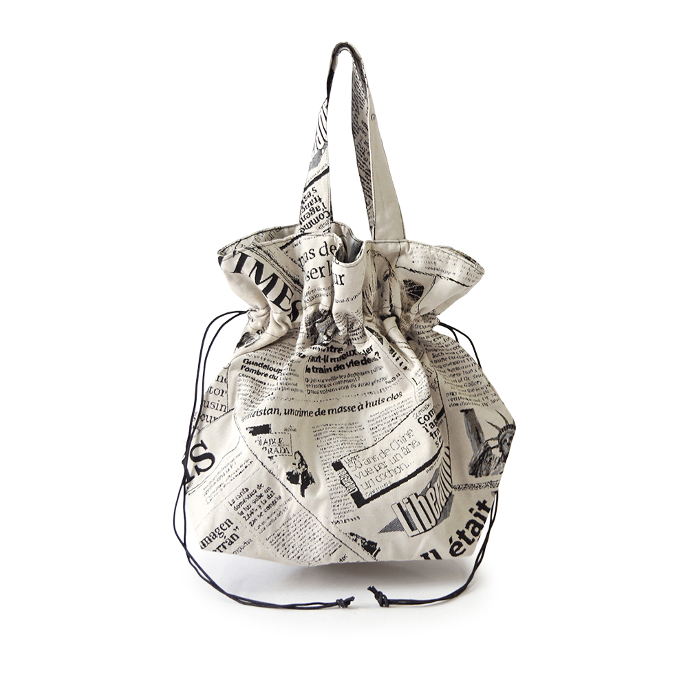 【2026年春夏新作】Erwan L アルワンエル フランス製 【Drawstring tote 25007】トートバッグ 巾着バッグ A4  肩掛け ポリエステル コットン おしゃれの画像