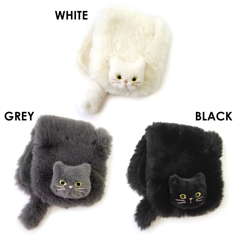 WOVEN（ウーヴン） ウーヴン【ECO FUR NEKO FLAP COVER】 エコファー猫