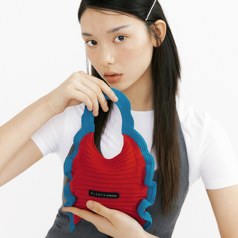 PLEATS MAMA プリーツママ ラッフルミニトートバッグ【RUFFLE MINI 