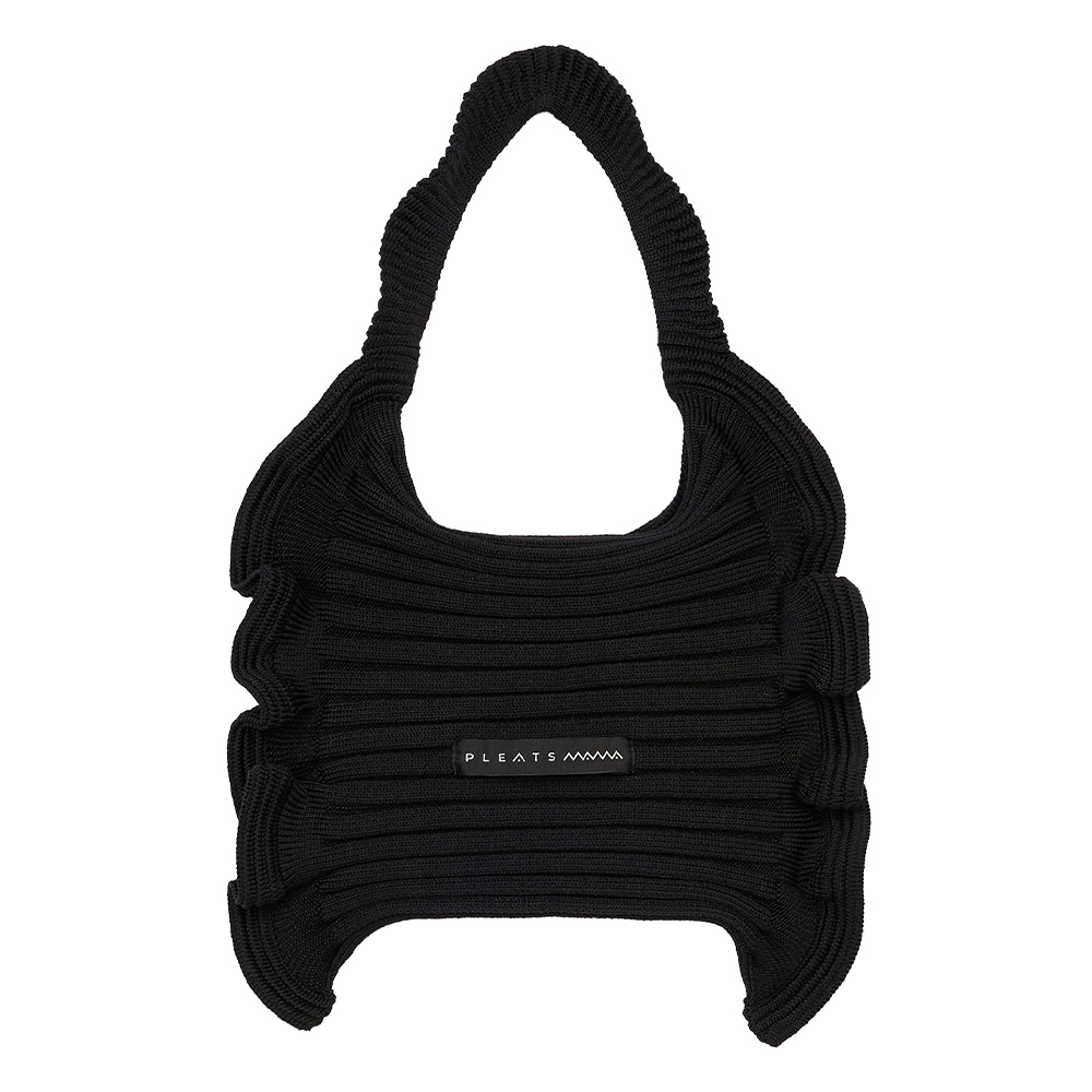 PLEATS MAMA 正規品関税込み HANDLE BUBBLE BAG BLACK PLEATS MAMA 正規品関税込み HANDLE BUBBLE BAG BLACK