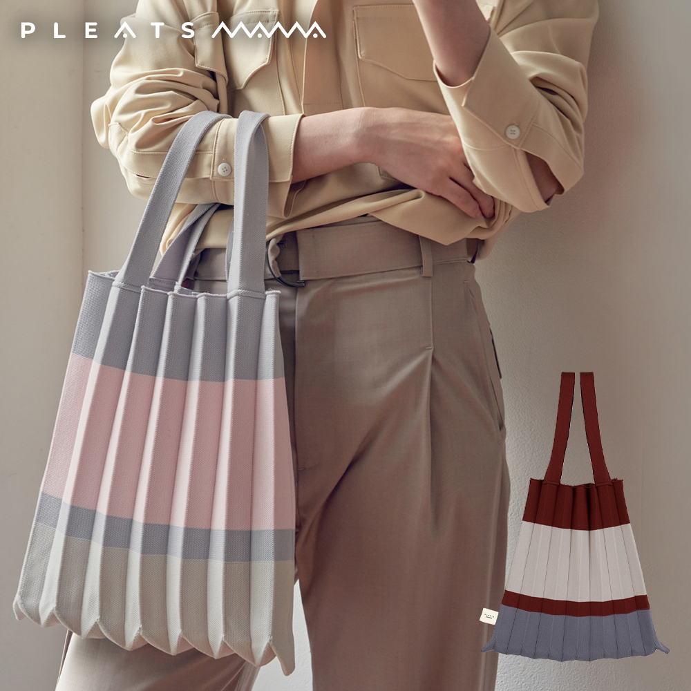 PLEATS MAMA プリーツママ ショルダーバッグ【TOTE BAG BLOCK】トート
