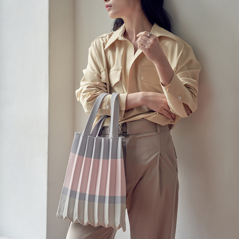 PLEATS MAMA プリーツママ ショルダーバッグ【TOTE BAG BLOCK】トート