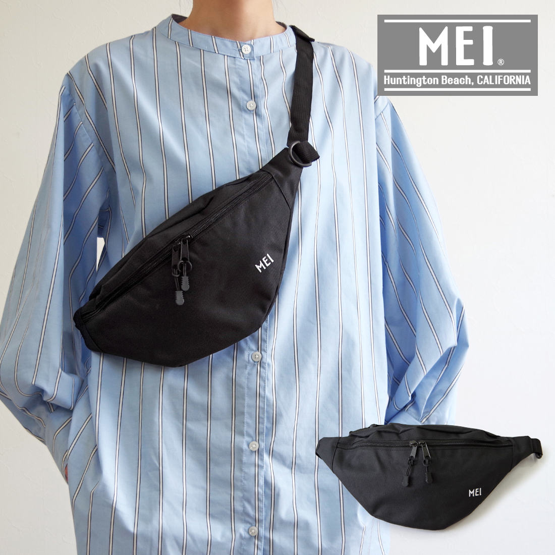 MEI メイ【MEI-STD-241001】STANDARD MOON SHOULDER スタンダードムーンショルダー ウエストバッグ  ショルダーバッグ ボディバッグ メンズ レディース フェス