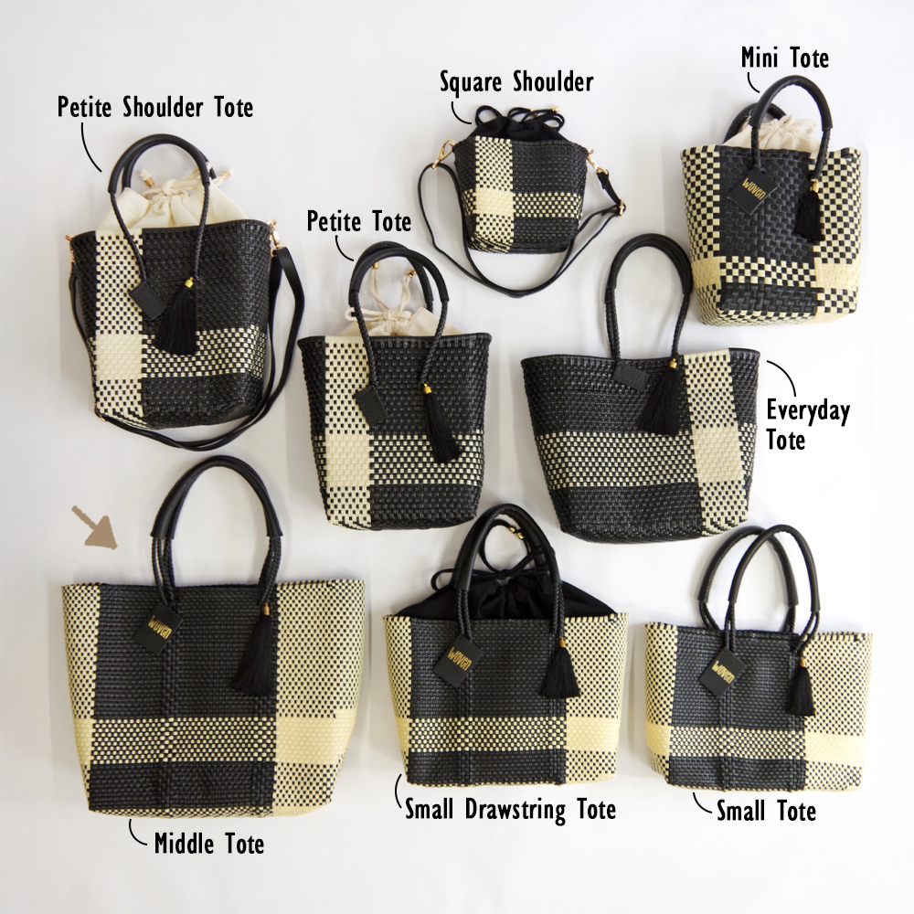 【新色追加】WOVEN ウーヴン Middle Tote ミドルトートメキシコ製 バスケットバッグ ミドルサイズ メルカドバッグ かごバッグ マルシェバッグ トートバッグ | WOVEN | 37