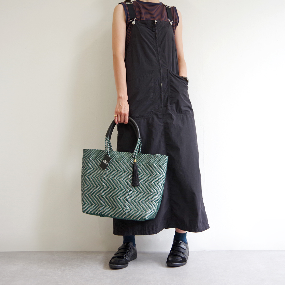 【新色追加】WOVEN ウーヴン Middle Tote ミドルトートメキシコ製 バスケットバッグ ミドルサイズ メルカドバッグ かごバッグ マルシェバッグ トートバッグ | WOVEN | 36