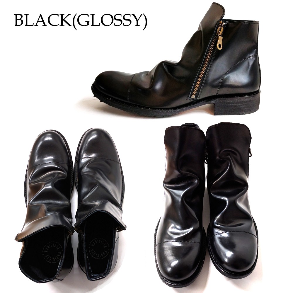 VARISISTA ヴァリジスタ ダブル ジップドレープ ブーツ Vibram sole