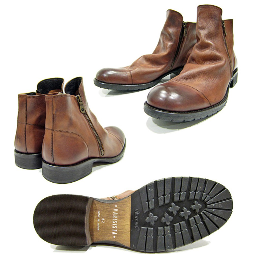 VARISISTA ヴァリジスタ ダブル ジップドレープ ブーツ Vibram sole