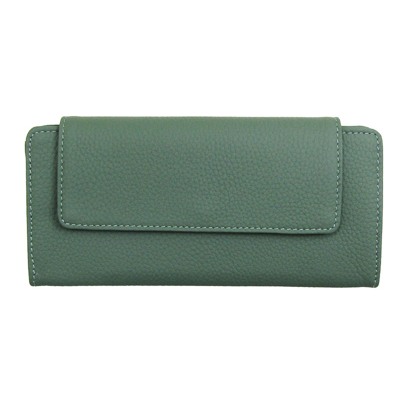 ★新品未使用★ BVLGARI ミントグリーン 二つ折り長財布 ブルガリ 財布 二つ折り メンズ ブランド BVLGARI 財布 メンズ