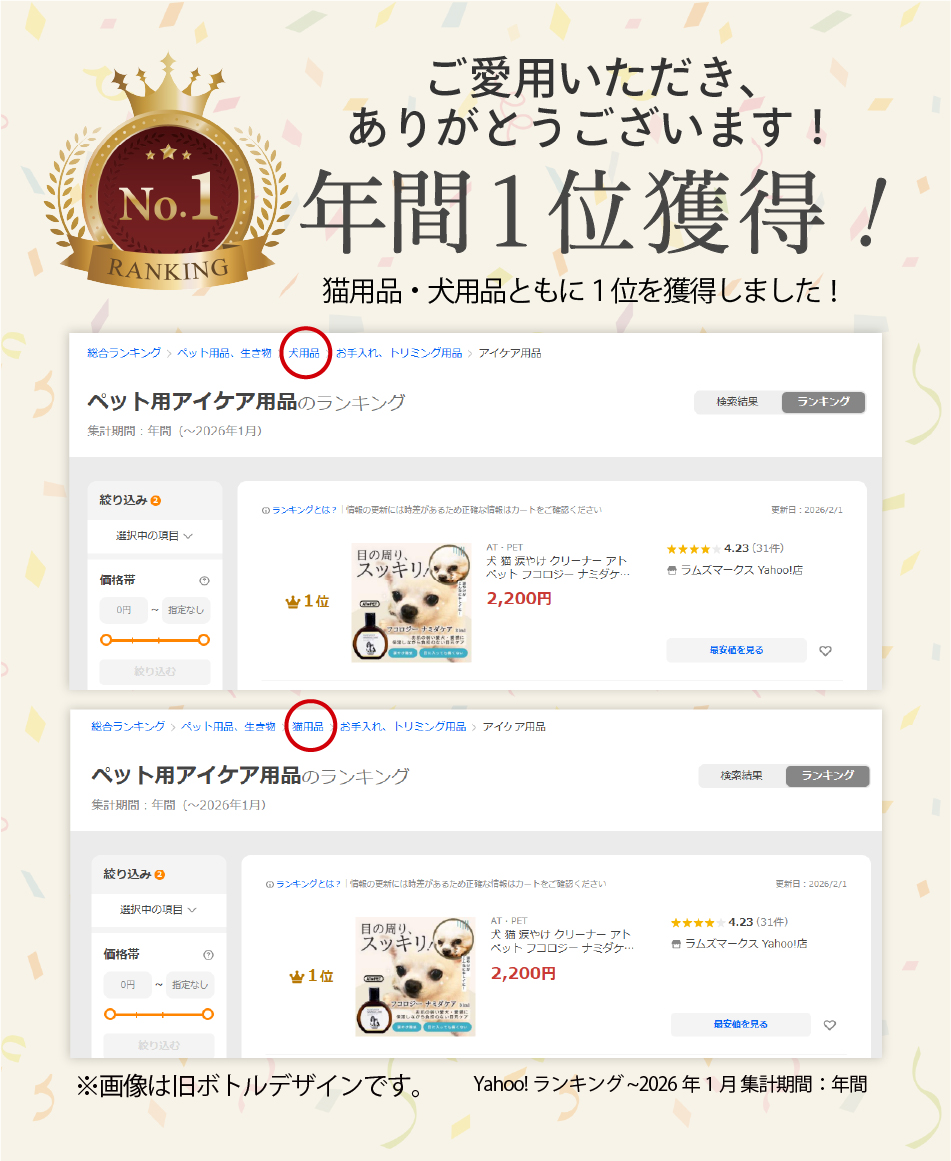 Yahoo年間ランキング1位