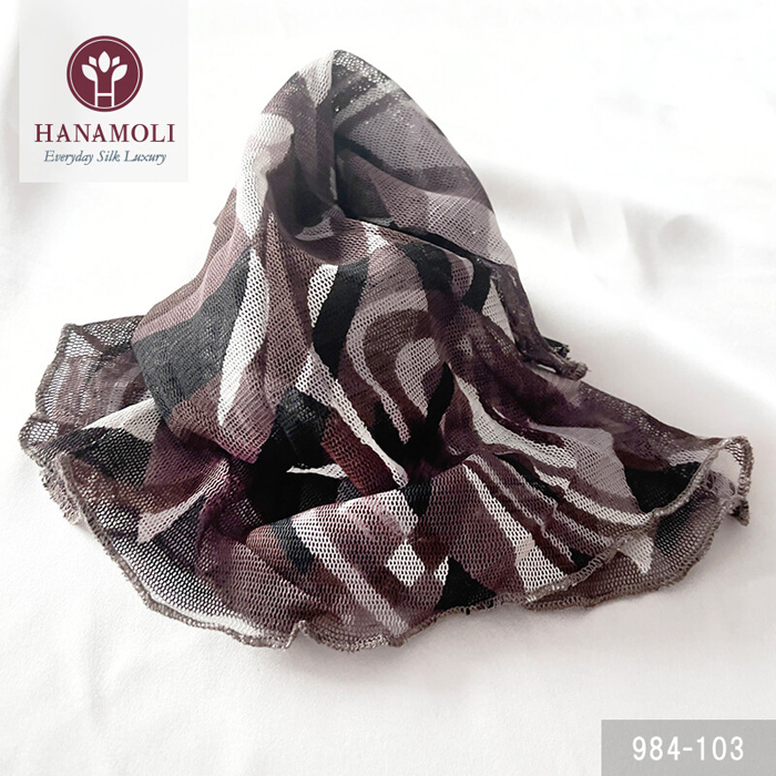 シルクフェイスネックカバー HANAMOLI シルクコットン 紫外線対策 シルク小物 服飾雑貨 吸汗...