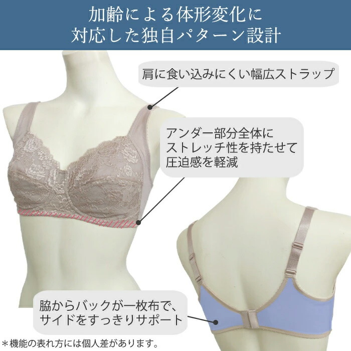 WACOAL（ワコール） フィットブラ ノンワイヤーブラ 大きいサイズ D・E