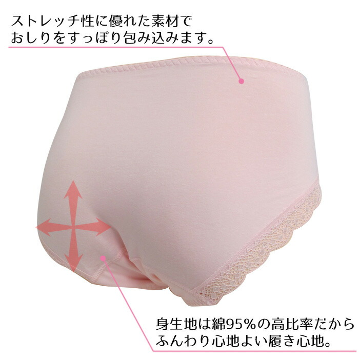 お悩みちょっと「プラス」軽失禁ショーツ 送料無料 綿混ショーツ 尿漏れショーツ 激安 セール