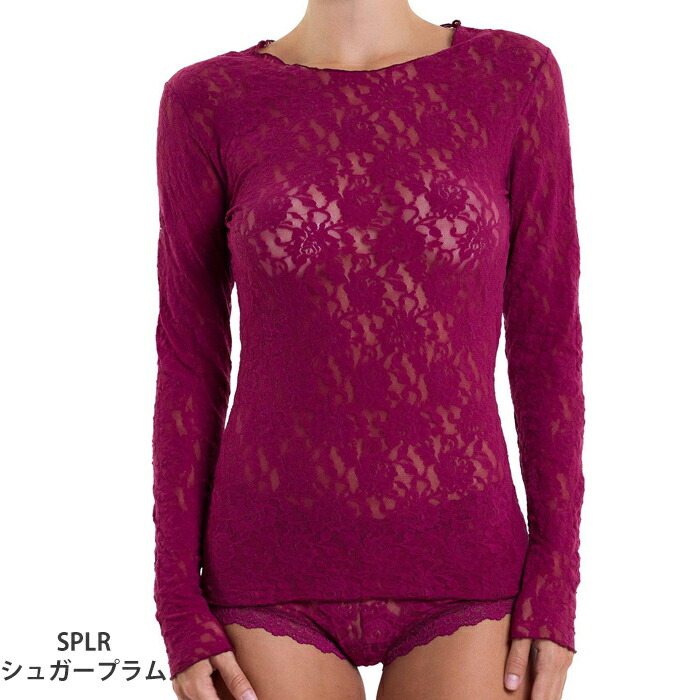 hanky panky（ハンキーパンキー） シグニチャーレースロングスリーブ