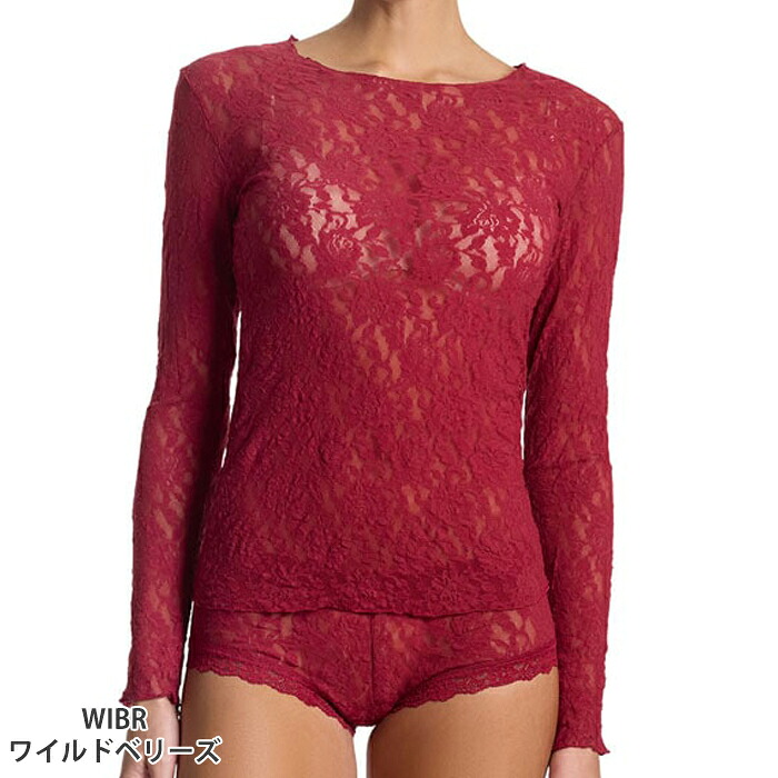 hanky panky（ハンキーパンキー） シグニチャーレースロングスリーブ
