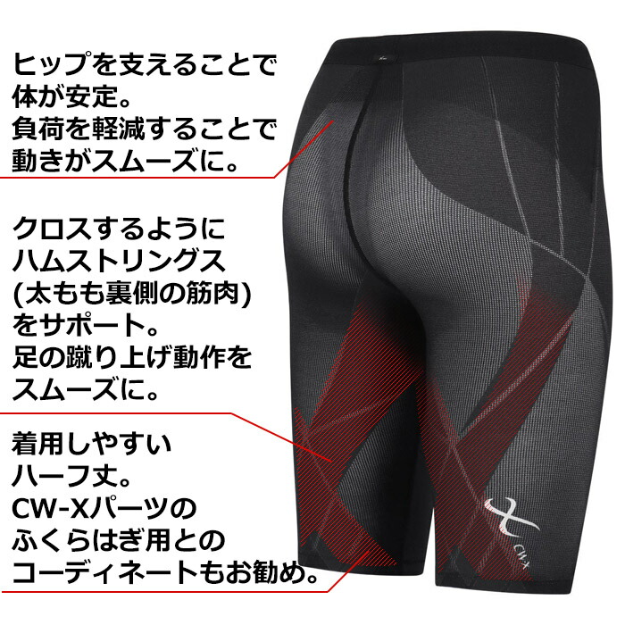 ワコール cw-x レディース CWX ジェネレータークールタイプ ハーフ丈スポーツタイツ HZY775