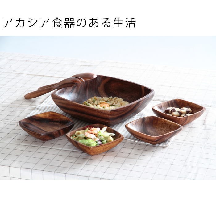 アカシア皿 ボウル トレイ 120cm箱いっぱい26点セット 木製食器 天然木 310214-7.jpg