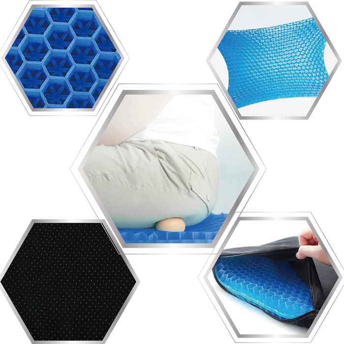 コスパ最強 ゲルシートクッション 【大き目サイズ】 EDN-452 ゲル