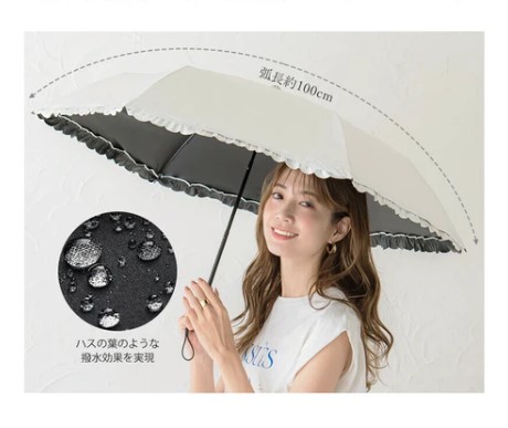 morphose エンジ色 フリル日傘 kasa0000.jpg