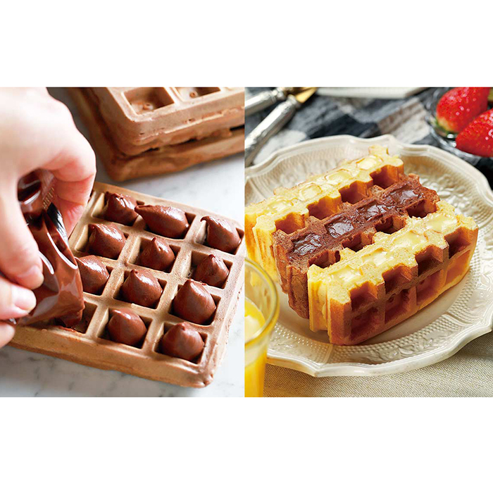 2枚焼きワッフルメーカー KDHS-023W ライソン lithon ワッフルメーカー