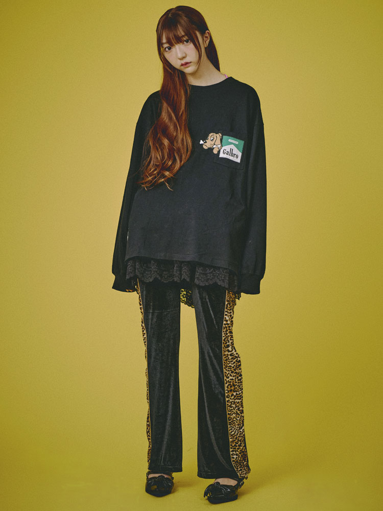 GALFY（ガルフィー） ガルブロ 長袖Tシャツ 胸ポケ クルーネック