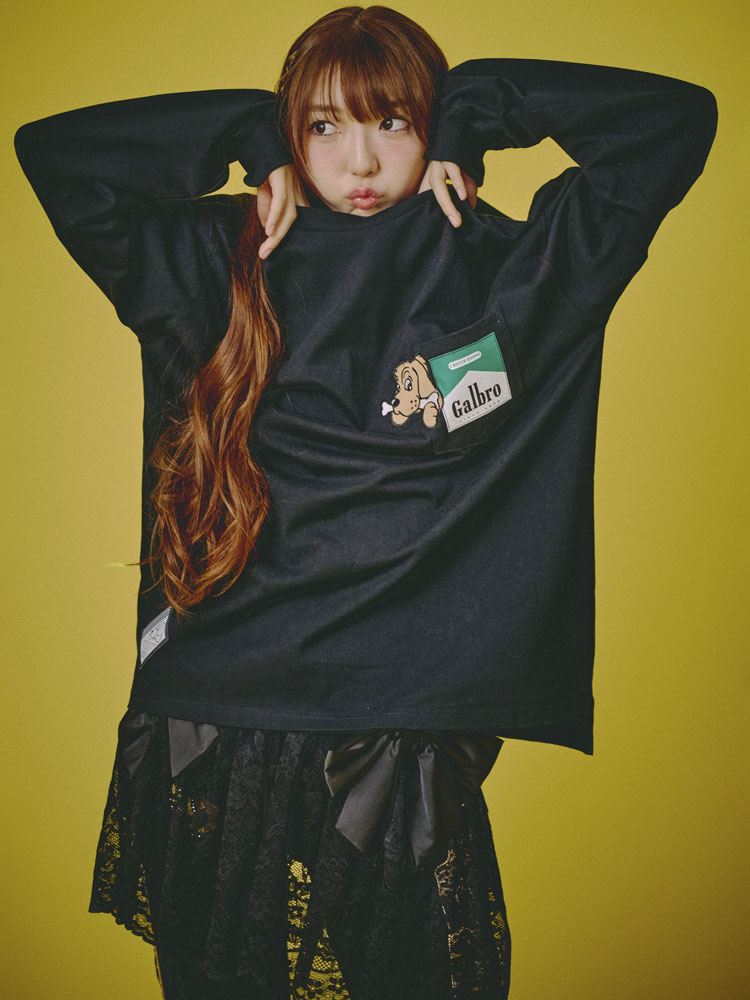 GALFY 長袖T GALFY（ガルフィー） ガルブロ 長袖Tシャツ 胸ポケ クルーネック