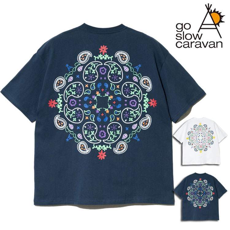 go slow caravan（ゴースローキャラバン） ペイズリー柄 刺繍ポケット