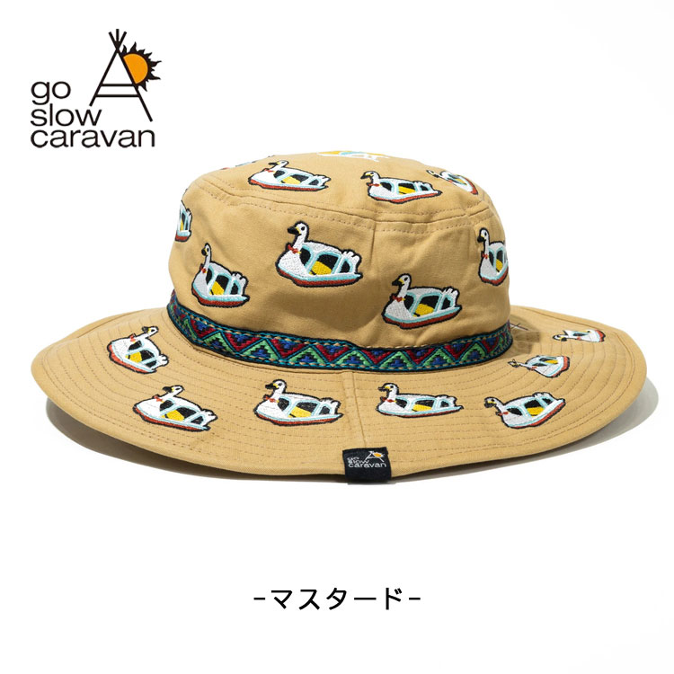 go slow caravan（ゴースローキャラバン） ライトキャンバス 総刺繍