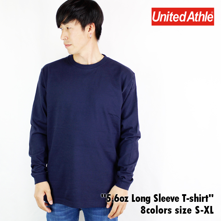 ロンT◆クルーネック◆ロングスリーブTシャツ◆トップス【テックフリース】上着 長袖Tシャツ メンズ 無地 5.6オンス ロングスリーブ Tシャツ 綿