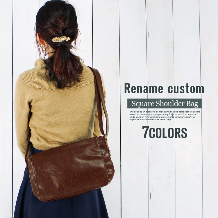 ショルダーバッグ レザー フラップ メッセンジャーバッグ 斜めがけ