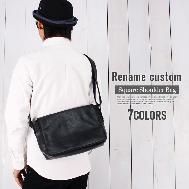 ショルダーバッグ レザー フラップ メッセンジャーバッグ 斜めがけ