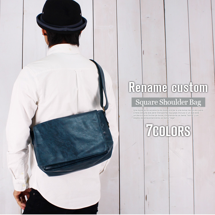 ショルダーバッグ レザー フラップ メッセンジャーバッグ 斜めがけ