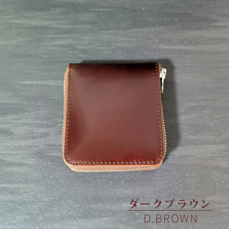 正規品 日本製】新喜皮革 コードバン レザー ラウンドジップ