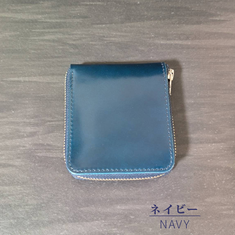 正規品 日本製】新喜皮革 コードバン レザー ラウンドジップ