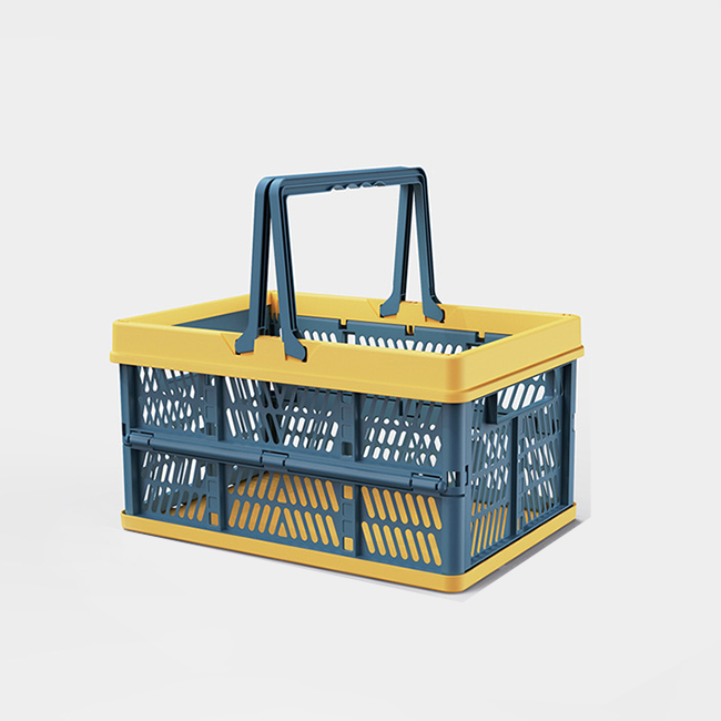 折りたたみ 買い物かご マイカゴ レジカゴ 買い物カゴ  カーゴ コンパクト スリム 軽い 大容量 車載 バスケット かご コンテナ コンテナボックス 収納 爆買 | ブランド登録なし | 02