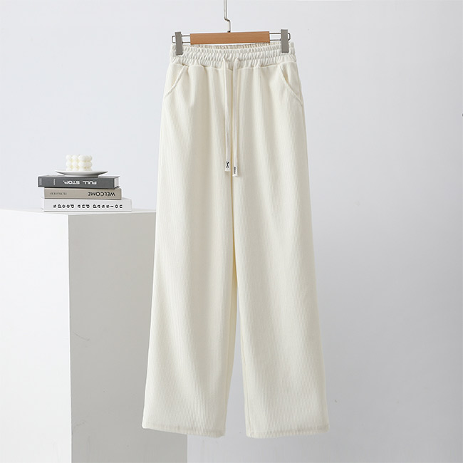 裏起毛 パンツ レディース 秋冬 ワイドパンツ あったか ストレッチ ズボン 美脚 ゆったり スウェット 通勤 部屋着 きれいめ 防寒 厚手 体型カバー 爆買 | ブランド登録なし | 02