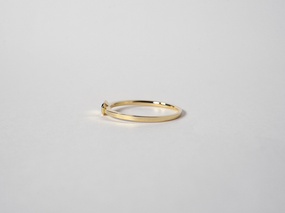 K18 エメラルドカット リング レディース 指輪 18k 18金 ゴールド 地金