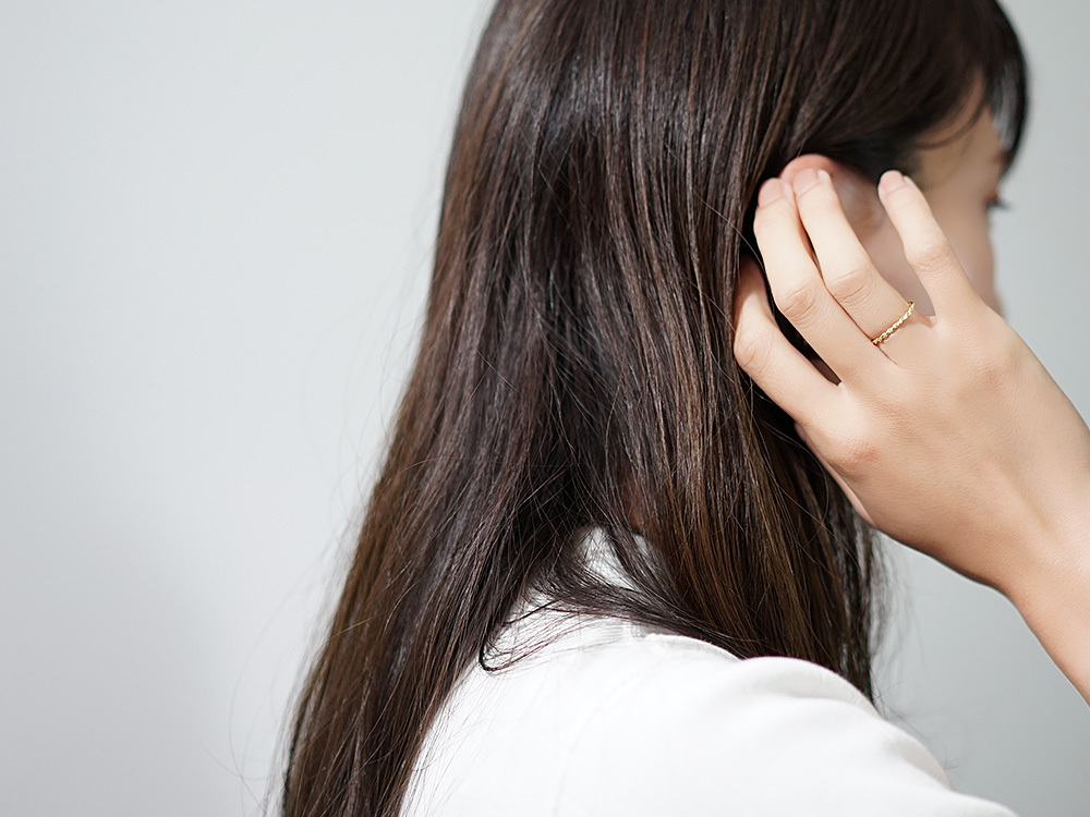 18K リング レディース 指輪 ツイスト 18Kリング 18金リング K18リング