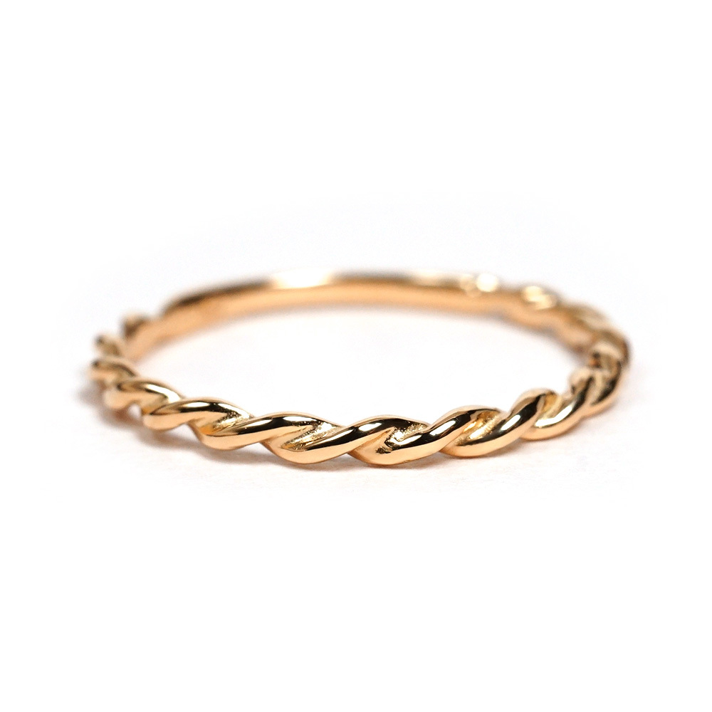 18K リング レディース 指輪 ツイスト 18Kリング 18金リング K18 18K リング レディース 指輪 ツイスト 18Kリング 18金リング K18
