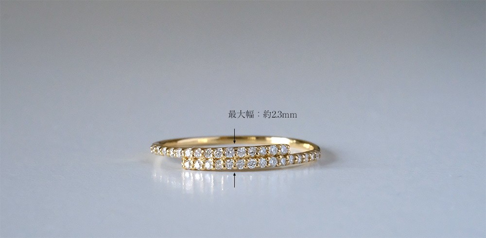 K18 クリング ダイヤモンド リング レディース 18k 18金 エタニティ