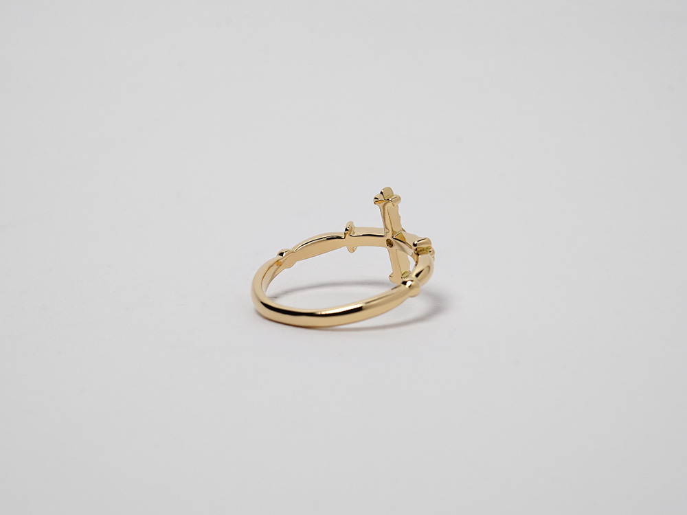 【 K18 / リング 】指輪 レディース　ピンキーリング D0.82ct K18 ゼット リング レディース 地金 指輪 ピンキーリング ring