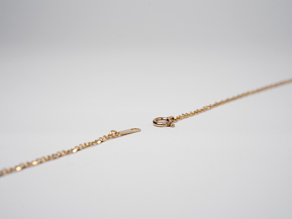 K18 ルーチェアズキネックレスチェーン 1.2mm あずきチェーン 小豆