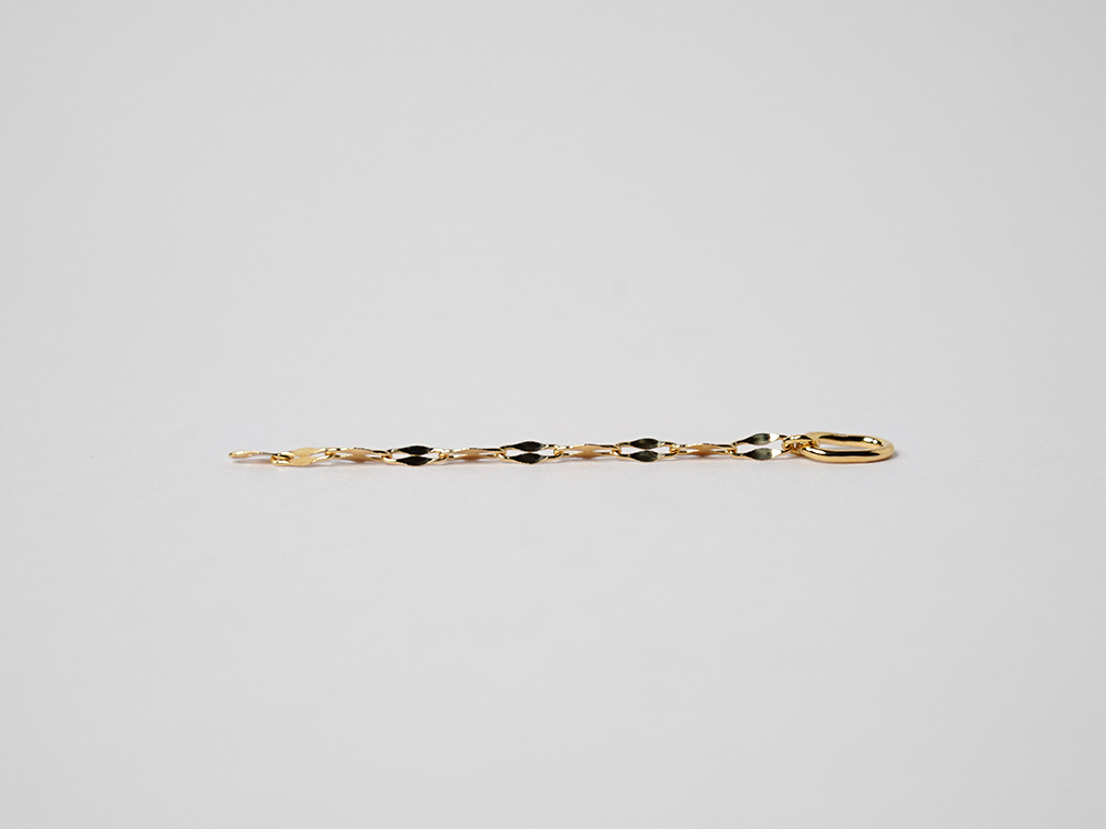 K18 エクレア チェーン ペンダントトップ ネックレストップ レディース